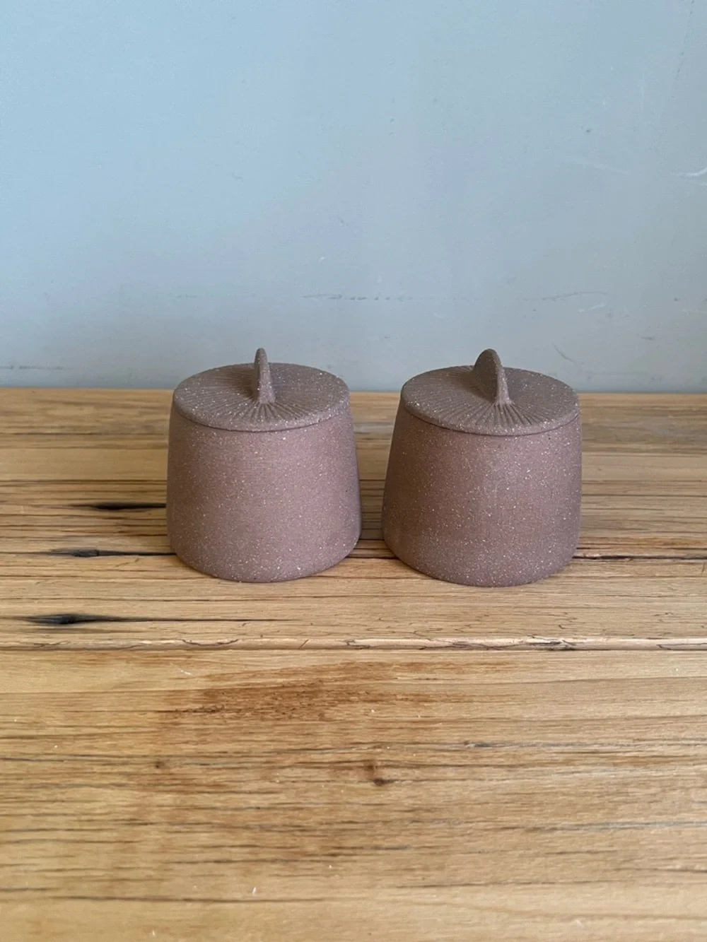 Magenta Citrine Spice Jars or Cream and sugar Jars (NIB)